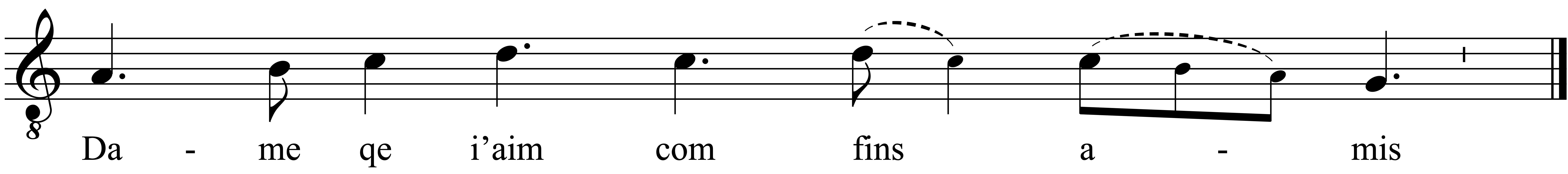 Refrain musical notation